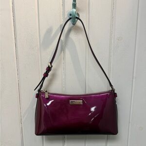 NWOT Kate Spade Kenzie Patent Shoulder Bag in Dark Raspberry